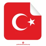 광장 스티커 터키 국기