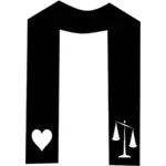 Sevgi dolu adalet işareti vektör grafikleri
