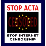 Векторная графика знака Stop ACTA