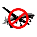 Pare de gráficos de vetor de ataques Drone