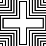 Motif géométrique de croix