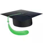 Graduate student hat vector image