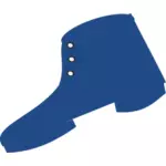 Modrá silueta boot vektorový obrázek