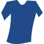 Vektorikuva tyhjästä sinisestä kallistetusta t-paidasta