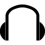 Stylized headphones वेक्टर छवि