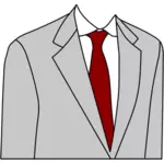 光灰色のスーツ ジャケット ベクトル画像