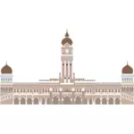 Gambar vektor Gedung Sultan Abdul Samad