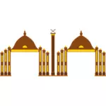 Sultan Ismail Petra Arch vector image