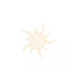 Pale sun vector image