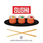 Refeição de sushi