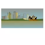 シドニーのスカイラインのベクトル画像