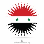 Syrische vlag halftooneffect