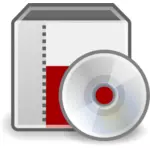 Grafica vettoriale dell'icona del disco di sistema installatore