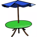 Tabellen paraply vektortegning