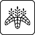 Gambar siluet tanaman