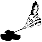 Butterfly Tank Vektor-ClipArt