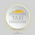 Taxi letrero forma redonda