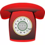 ClipArt vettoriali di telefono classico rosso