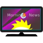 TV-morgen-News-Vektor-Bild