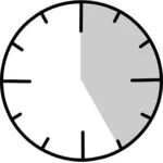 Vektorové ilustrace hodinový ciferník