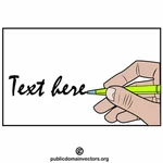 Scrierea cu un stilou