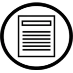 Text document icon vector image