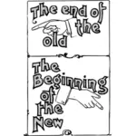 '' I slutet av gammalt '' affisch
