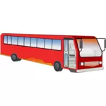 Bus with open front door vector image