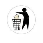 Elektronische afval pictogram