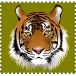 Tiger frimärke