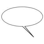 Comic caption balloon vector clip art