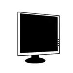 Immagine vettoriale di monitor LCD