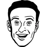 Векторной графики аватар профиля персонажа комиксов человек