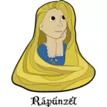 Rapunzel kız vektör görüntü