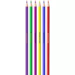 עפרונות צבעוניים שונים