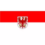 Bandeira de ilustração vetorial de Brandemburgo