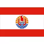 Vlajka Francouzské Polynésie vektorový obrázek