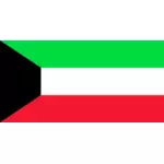 科威特国旗的矢量剪贴画