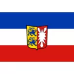 Bandera de la bandera de dibujo vectorial de Schleswig-Holstein