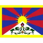 チベットのベクトル画像の旗