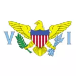 Flagge der US Virgin Islands-Vektor-illustration