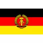 जर्मन लोकतांत्रिक गणराज्य वेक्टर छवि का ध्वज