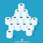 Rolos de papel higiênico
