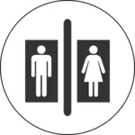 Imagine de pictogramă de toaletă