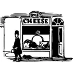 奶酪店矢量绘图