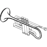 Vektorikuva yksinkertaisesta trumpetista