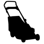 Vector illustration of lawn mower silhouette