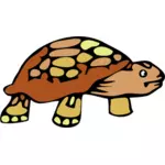 Prediseñadas de vector de tortuga marrón antiguo