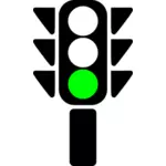Зеленый светофор векторные картинки