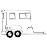 Bil carrier trailer design disposisjonen vektorgrafikk